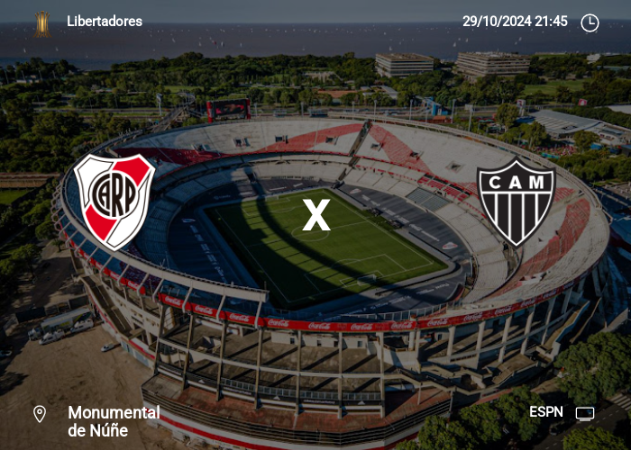 River Plate vs Atlético MG: Información del juego | 29-10-2024