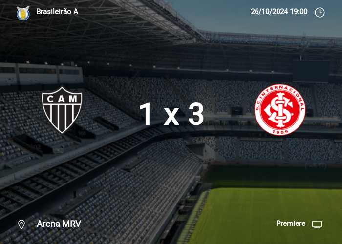 Atlético MG x Internacional: Informações da partida | 26-10-2024