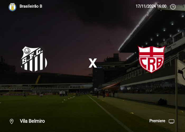 Santos x CRB: Informações da partida | 17-11-2024