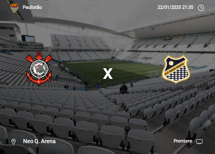 Corinthians x Água Santa: Informações da partida | 22-01-2025