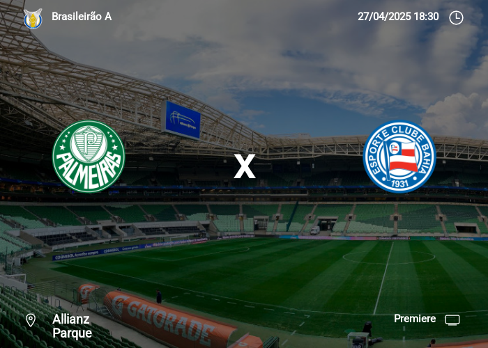 Palmeiras x Bahia: Informações da partida | 27-04-2025