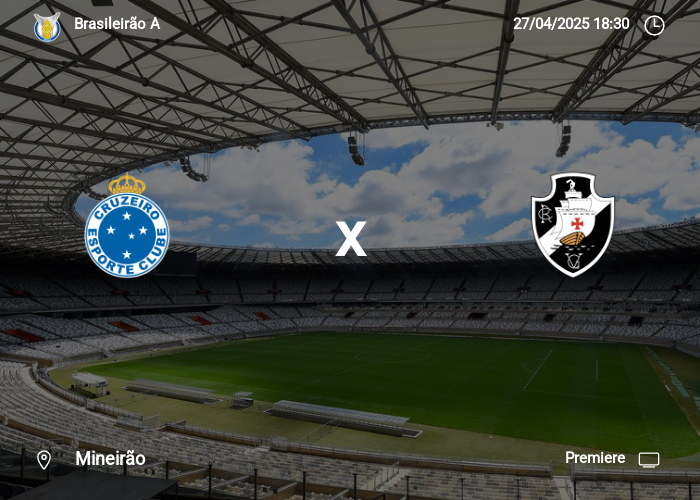 Cruzeiro x Vasco: Informações da partida | 27-04-2025