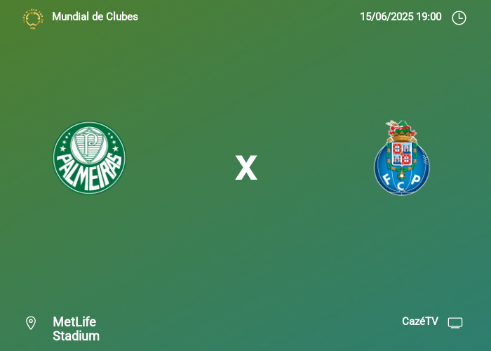 Palmeiras x Porto: Informações da partida | 15-06-2025