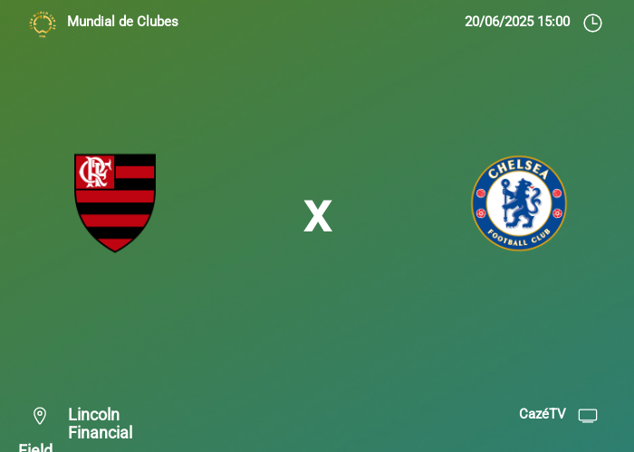Flamengo x Chelsea: Informações da partida | 20-06-2025