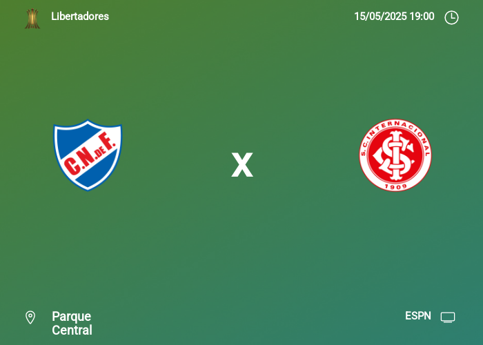 Nacional-URU x Internacional: Informações da partida | 15-05-2025