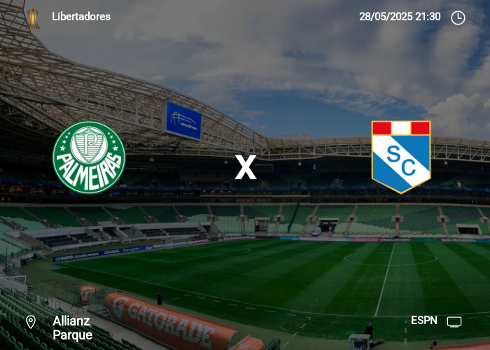 Palmeiras x Sporting Cristal: Informações da partida | 28-05-2025