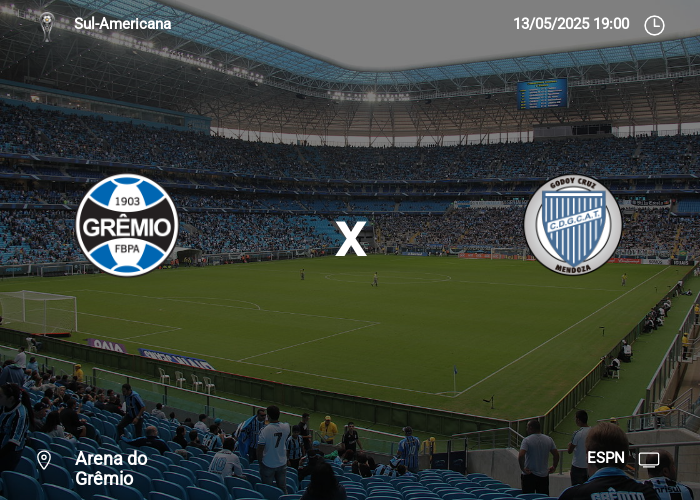 Grêmio x Godoy Cruz: Informações da partida | 13-05-2025