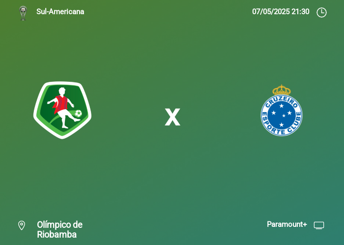 Mushuc Runa x Cruzeiro: Informações da partida | 07-05-2025