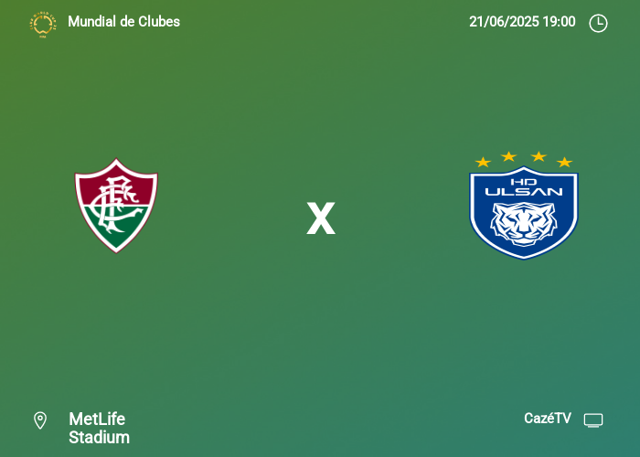 Fluminense x Ulsan HD: Informações da partida | 21-06-2025