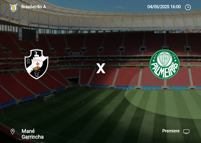 Vasco x Palmeiras: Informações da partida | 04-05-2025