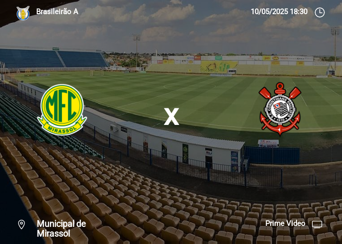 Mirassol x Corinthians: Informações da partida | 10-05-2025
