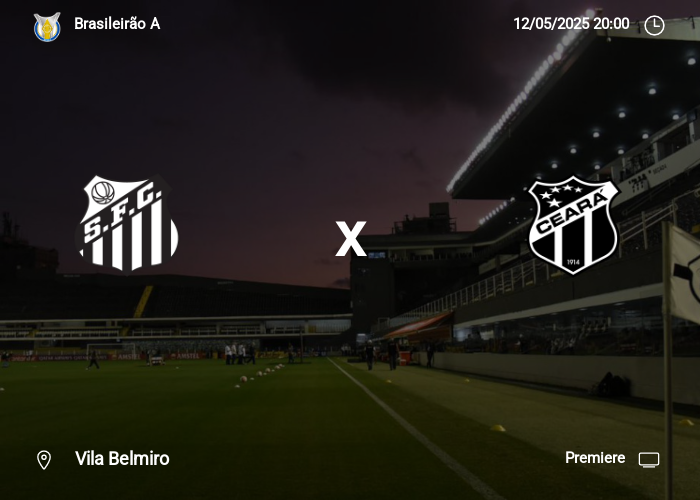 Santos x Ceará: Informações da partida | 12-05-2025