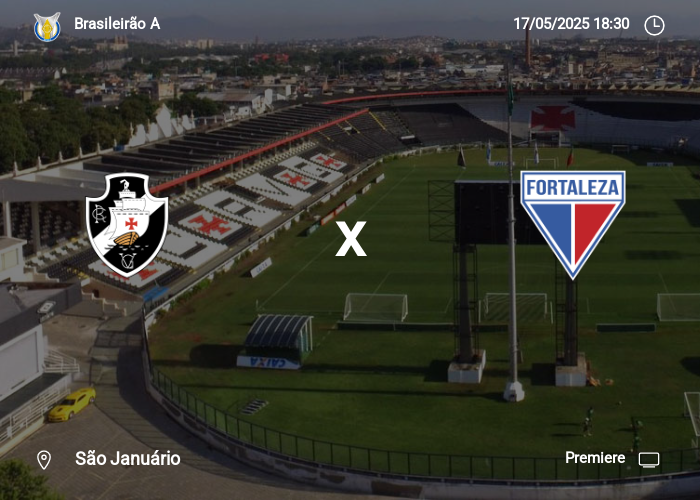 Vasco x Fortaleza: Informações da partida | 17-05-2025