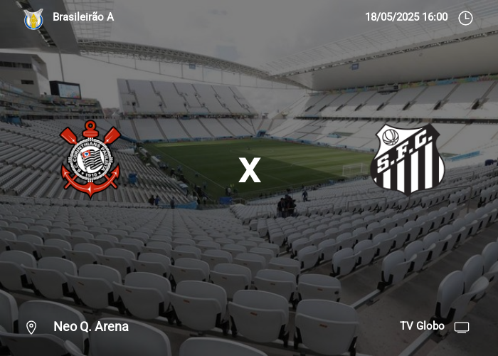 Corinthians x Santos: Informações da partida | 18-05-2025