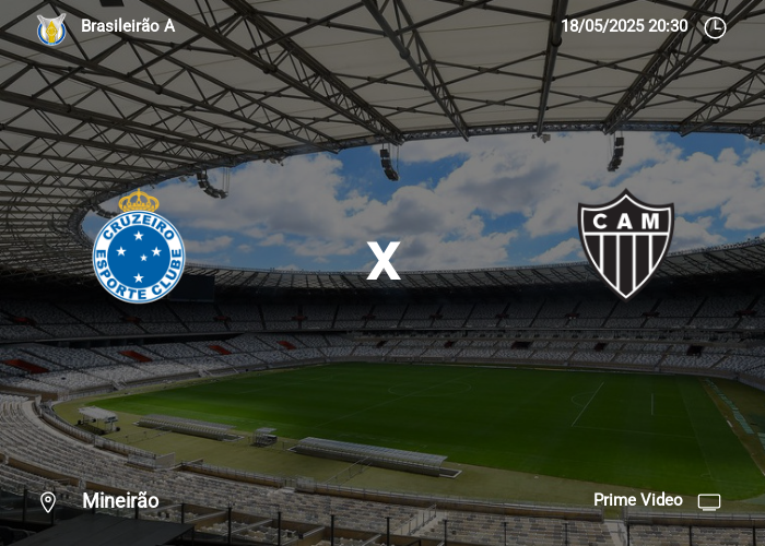 Cruzeiro x Atlético MG: Informações da partida | 18-05-2025