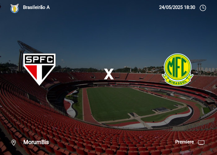 São Paulo x Mirassol: Informações da partida | 24-05-2025
