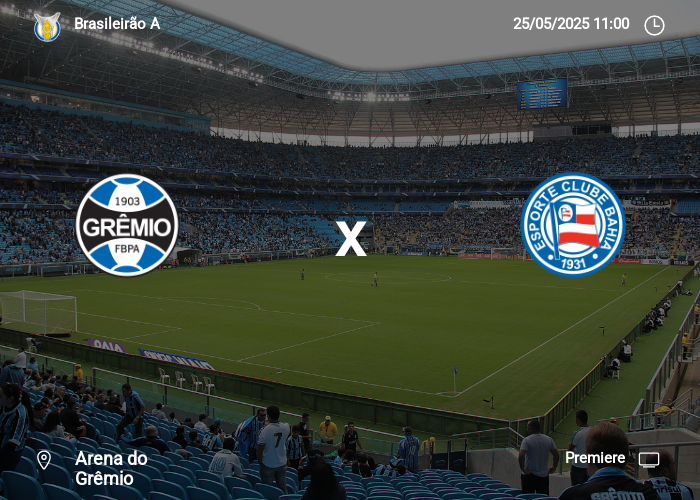 Grêmio x Bahia: Informações da partida | 25-05-2025