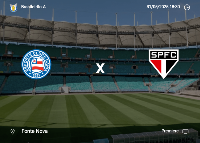 Bahia x São Paulo: Informações da partida | 31-05-2025