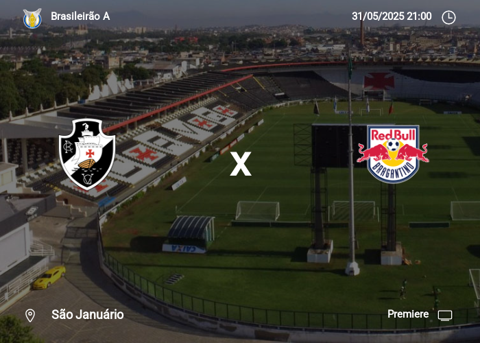 Vasco x Bragantino: Informações da partida | 31-05-2025