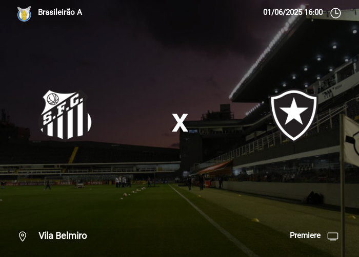Santos x Botafogo: Informações da partida | 01-06-2025