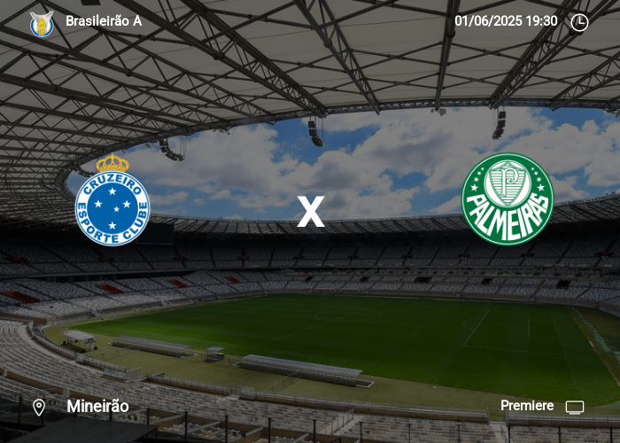 Cruzeiro x Palmeiras: Informações da partida | 01-06-2025