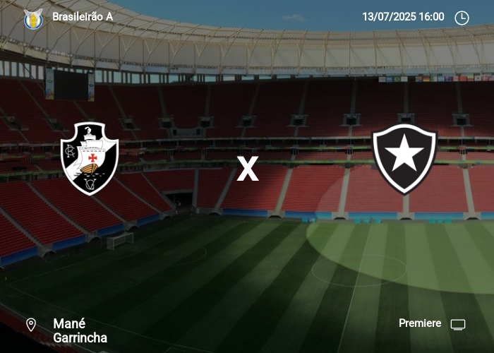 Vasco x Botafogo: Informações da partida | 12-07-2025