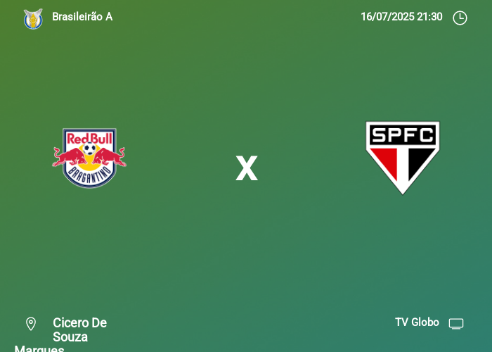 Bragantino x São Paulo: Informações da partida | 16-07-2025