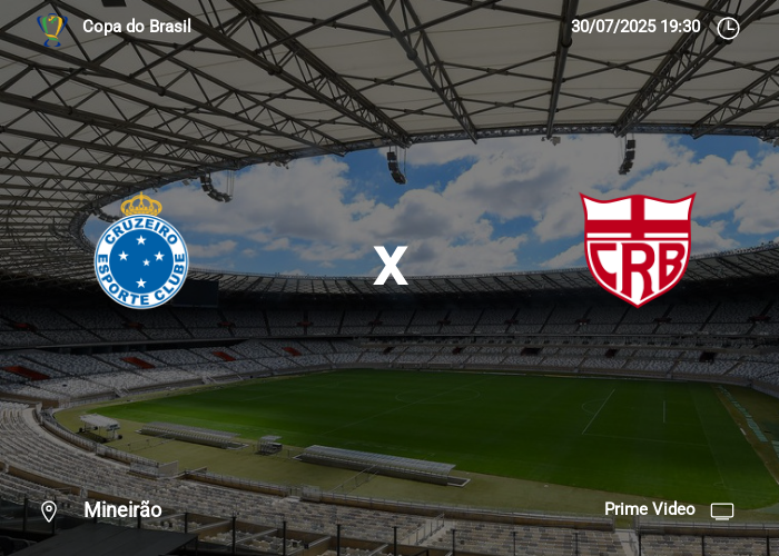 Cruzeiro x CRB: Informações da partida | 30-07-2025