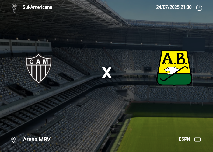 Atlético MG x Atlético Bucaramanga: Informações da partida | 24-07-2025