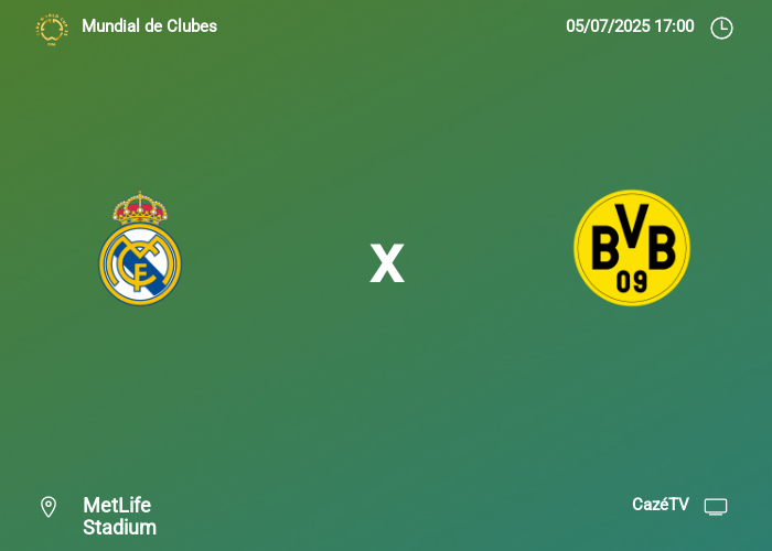 Real Madrid x Borussia Dortmund: Informações da partida | 05-07-2025