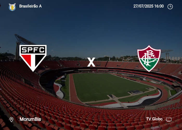 São Paulo x Fluminense: Informações da partida | 27-07-2025