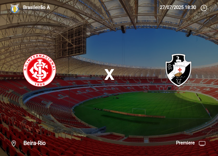 Internacional x Vasco: Informações da partida | 27-07-2025