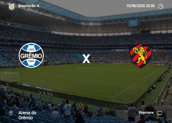 Grêmio x Sport: Informações da partida | 10-08-2025