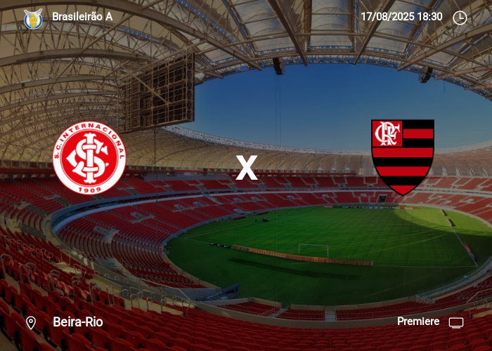 Internacional x Flamengo: Informações da partida | 17-08-2025