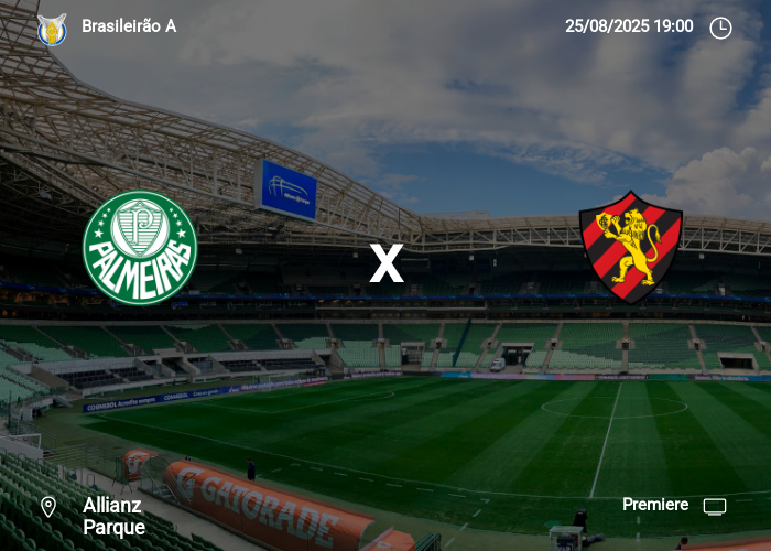 Palmeiras x Sport: Informações da partida | 25-08-2025