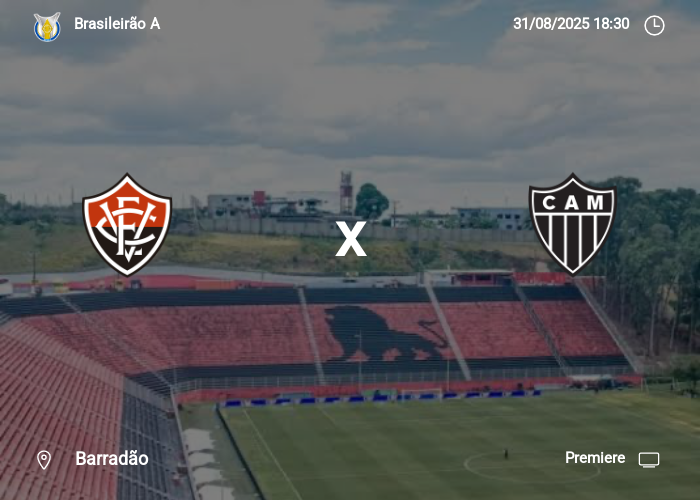 Vitória x Atlético MG: Informações da partida | 31-08-2025