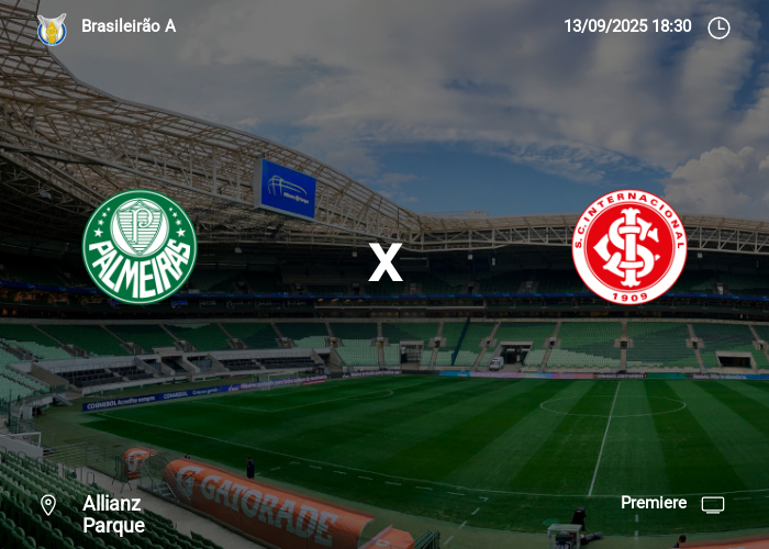 Palmeiras x Internacional: Informações da partida | 13-09-2025