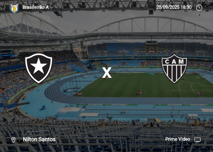 Botafogo x Atlético MG: Informações da partida | 20-09-2025