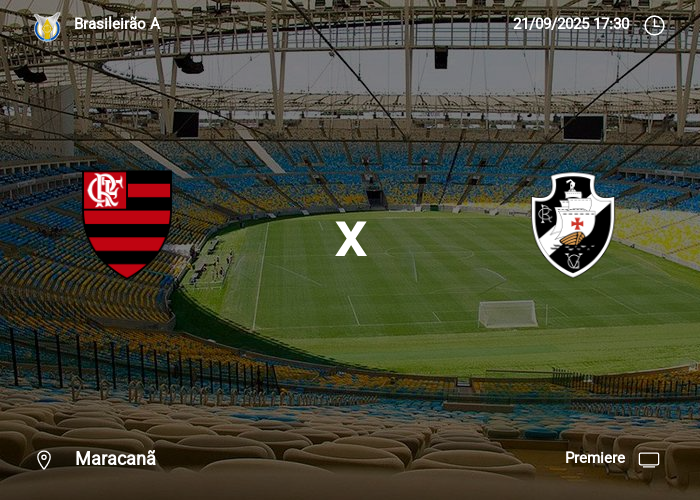 Flamengo x Vasco: Informações da partida | 21-09-2025