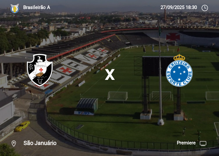 Vasco x Cruzeiro: Informações da partida | 27-09-2025