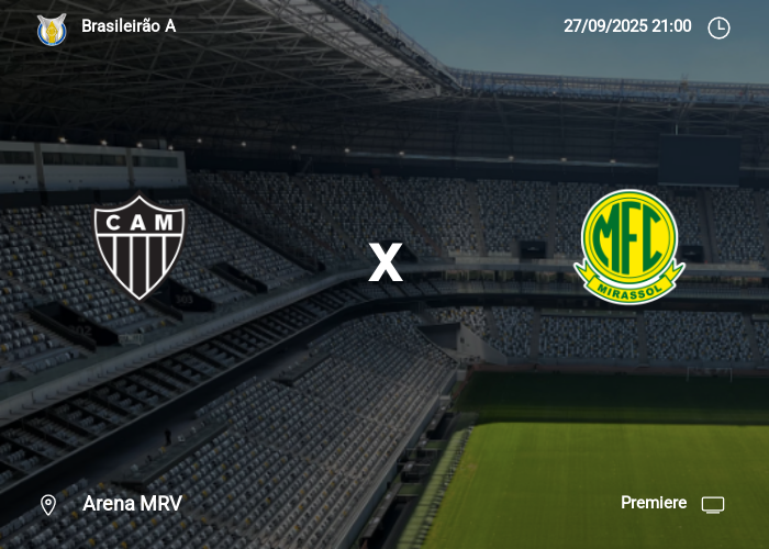 Atlético MG x Mirassol: Informações da partida | 27-09-2025