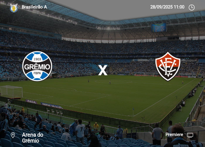 Grêmio x Vitória: Informações da partida | 28-09-2025