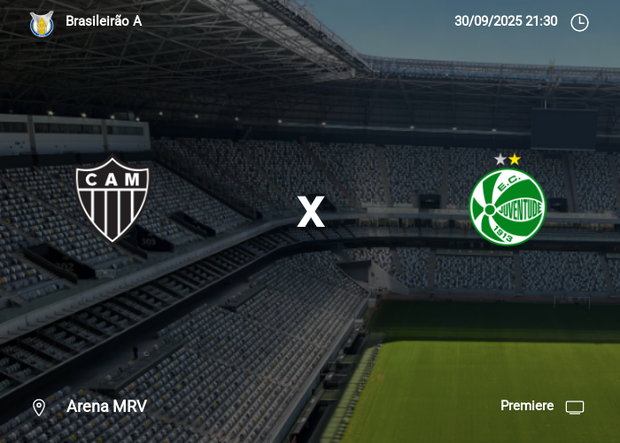 Atlético MG x Juventude: Informações da partida | 30-09-2025