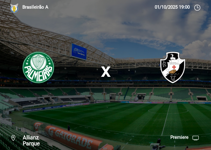 Palmeiras x Vasco: Informações da partida | 01-10-2025