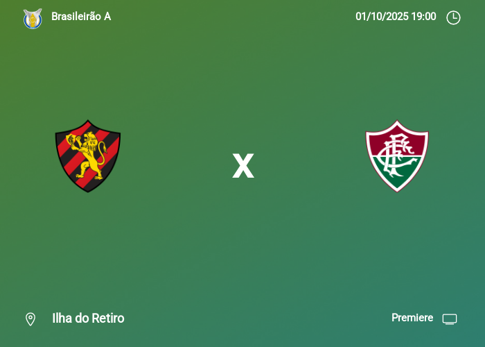 Sport x Fluminense: Informações da partida | 01-10-2025