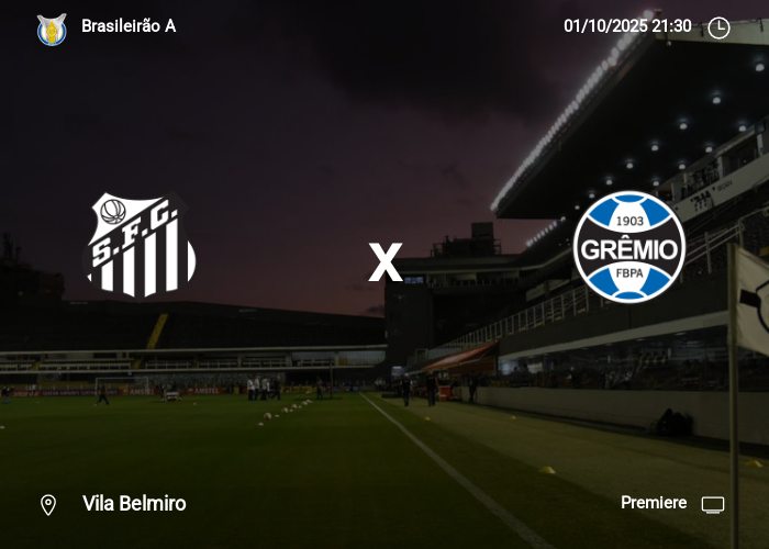 Santos x Grêmio: Informações da partida | 01-10-2025
