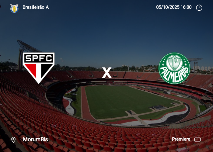 São Paulo x Palmeiras: Informações da partida | 05-10-2025