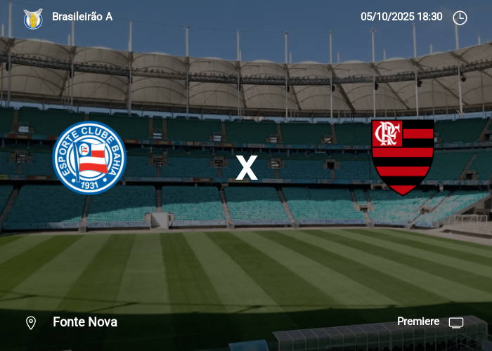 Bahia x Flamengo: Informações da partida | 05-10-2025