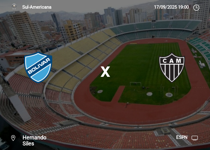 Bolívar x Atlético MG: Informações da partida | 17-09-2025