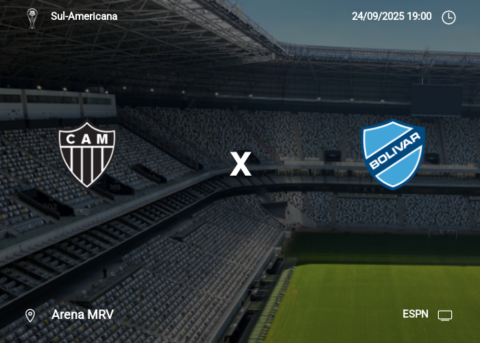 Atlético MG x Bolívar: Informações da partida | 24-09-2025